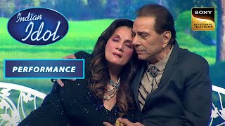 Indian Idol S13 | Mumtaz जी और Dharmendra जी ने Recreate किया एक Romantic Moment | Performance