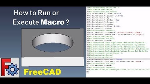 How to Record, Run and Execute Macro in FreeCAD Application? || MACRO ||