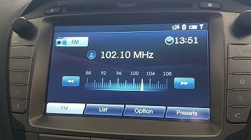 Hyundai ix35 2014 change clock time