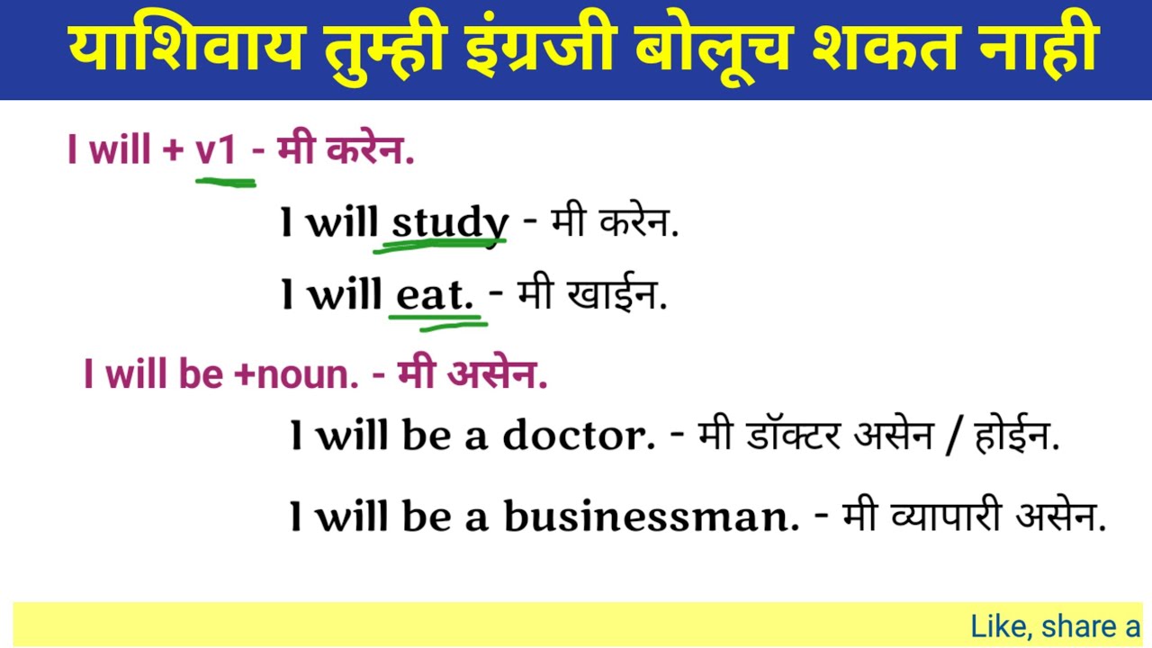 याशिवाय तुम्ही इंग्रजी बोलूच शकत नाही |English speaking practice |basic English grammar