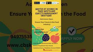 IGNOU| MSCFSQM |Master the art of safe and quality food—from farm to fork| Shape the future of food!