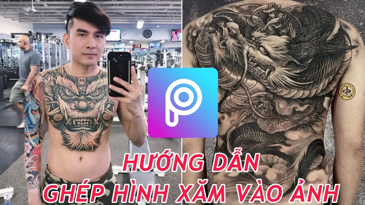 Cách ghép hình xăm vào ảnh đẹp cực dễ