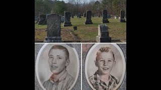 Porcelain Pictures & Old Tombstones at Casey Springs Cemetery in Chatsworth, Georgia