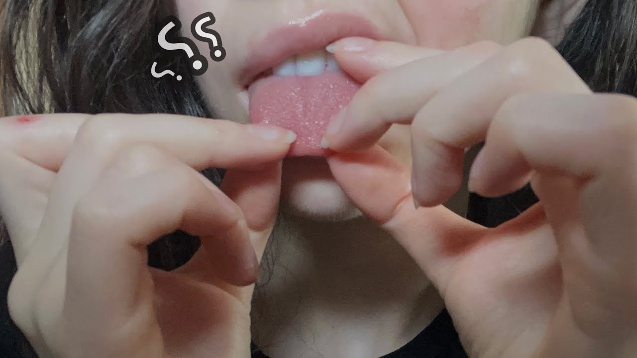 ASMR There Is Something on My Tongue and in My Teeth Mouth Sounds