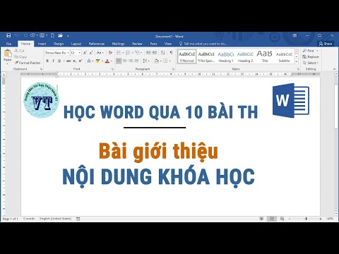 Video Học Word Online qua 10 bài thực hành | Bài 0/10: Giới... - YouTube
