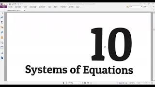Chapter10 Part 1(Systems of Equations: Q1 up to Q12 , #Panda #SAT Exercise 2nd Edition