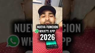 Nueva funcion de WhatsApp 2026.#WHATSAPP #whatapp #techsecurity #whatapp #escuelitadesosa