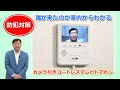 夢グループ カメラ付きコードレステレビドアホンCM