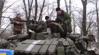 Ukraine Today News 26 01 2015-Militia received a 'gift' from Poroshenko Captured tank