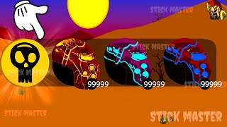 ULTIMATE POWER OF 3 SKIN GIANT HUGE SURVIVORS 999 MISSION INSANE | STICK WAR LEGACY | STICK MASTER