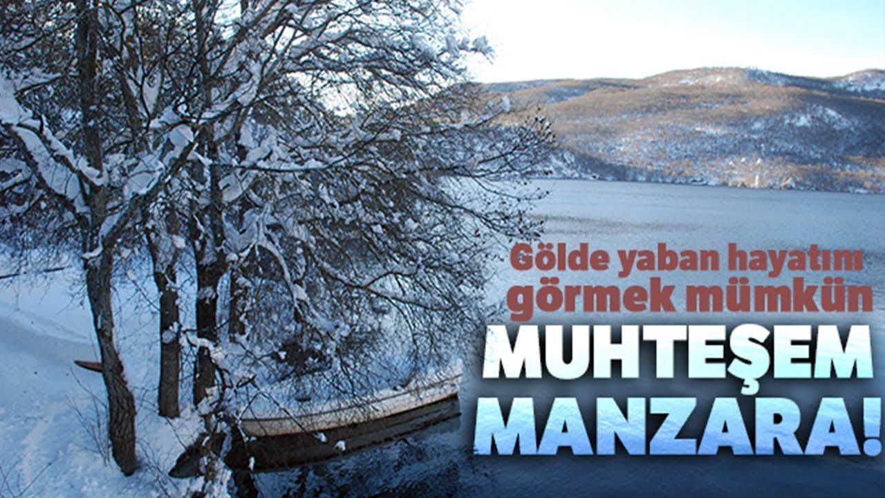 Zinav Gölü'nde Eşsiz Kış Güzelliği