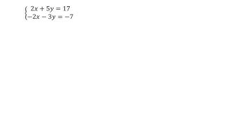 Int B12V1 Solving Systems of Equations using Elimination Part 2 Video 1
