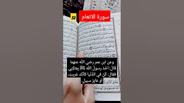 سورة الانعام الحديث نبوي الحمدلله رعد الكردي العفاسي سبحان الله سورة Alafasy 