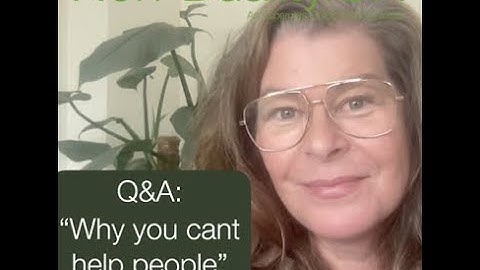Q&A: Why you cant help people - non-duality explained