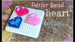 Perler bead heart tutorial ❤️
