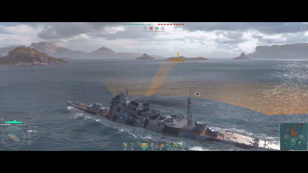 FROM WORLD OF WARSHIP---THE BATTLESHIP VIII ATAGO---Gamed By : nowar219