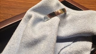 Make a small ring out of a silver quarter - Valentine's Day gift idea.