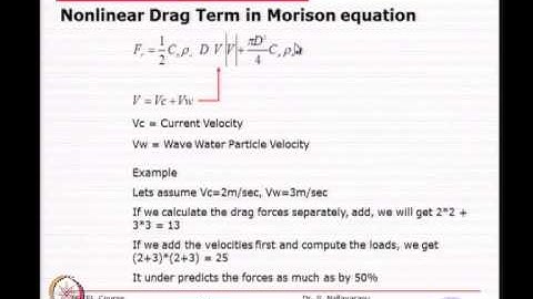 Mod-01 Lec-05 Loads On Offshore Structures - 5