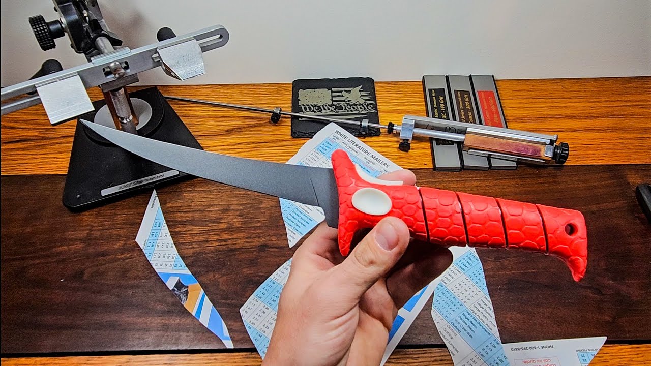 Sharper Than A Razor Blade?                       Bubba Blades Filet Knife KME Sharpening