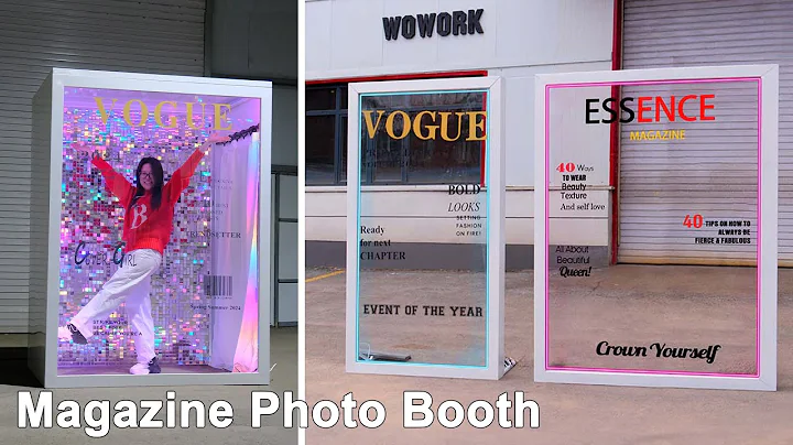 magazine vogue photo booth for wedding party decoration #voguebooth #photobooth #partydecoration