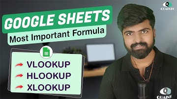 How to Use VLOOKUP, HLOOKUP, and XLOOKUP in Google Sheets | Lookup formula