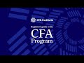 Beginners guide to the cfa program