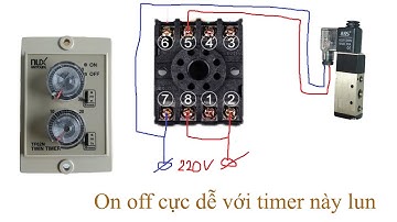 tủ điện dùng timer đôi Hanyongnux TF62N tắt mở tải đơn giản | Kênh Điện Độc Đáo - Trần Chiến