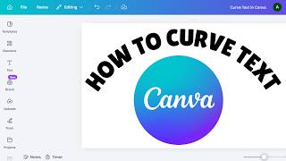 How to Curve Text in Canva