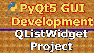 PyQt5 Simple Project With QListWidget | Python GUI