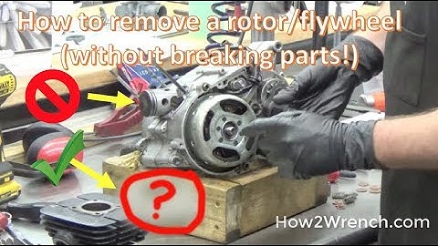 How to safely remove a flywheel rotor. The "Old Boy" method!
