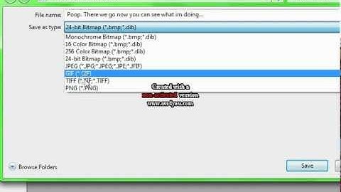 How to Save In A PNG Format