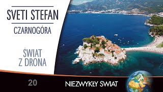 Świat z drona - Sveti Stefan - Czarnogóra - 4K