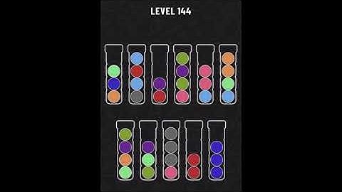 Ball Sort Puzzle Level 144 SOLVED