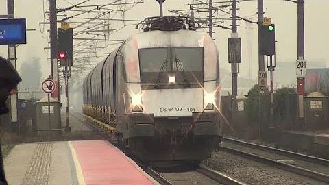 Hupac Mietloks im Güterverkehr und die neuen ÖBB Intercitys im Fernverkehr (Züge in Oftering Teil 1)