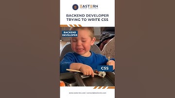 Backend developer while writing CSS