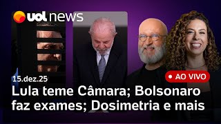 Lula vê Motta sem rumo e teme 2026, dizem aliados; Senado vota dosimetria; Bolsonaro faz exame na PF