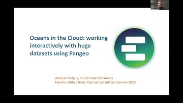 JASMIN User Seminar - Pangeo overview (Andrew Meijers)