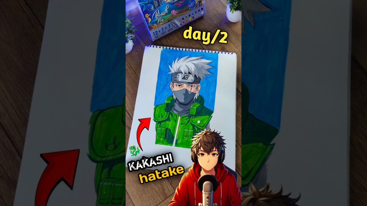 Day 2- Drawing 🔥Kakashi Hatake, 