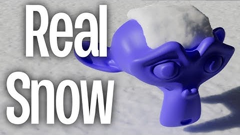 Snow in Blender - Real Snow Addon