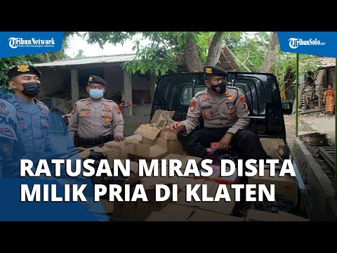 Nekat Jadi Bos Miras di Tengah Kampung, Pria Jogonalan Klaten Diamankan, 700 Lebih Botol Disita