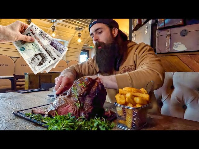 WIN £50 CASH IF YOU CAN EAT THE HUGE STEAK THAT'S ONLY BEEN BEATEN ONCE IN 9 YEARS | BeardMeatsFood class=