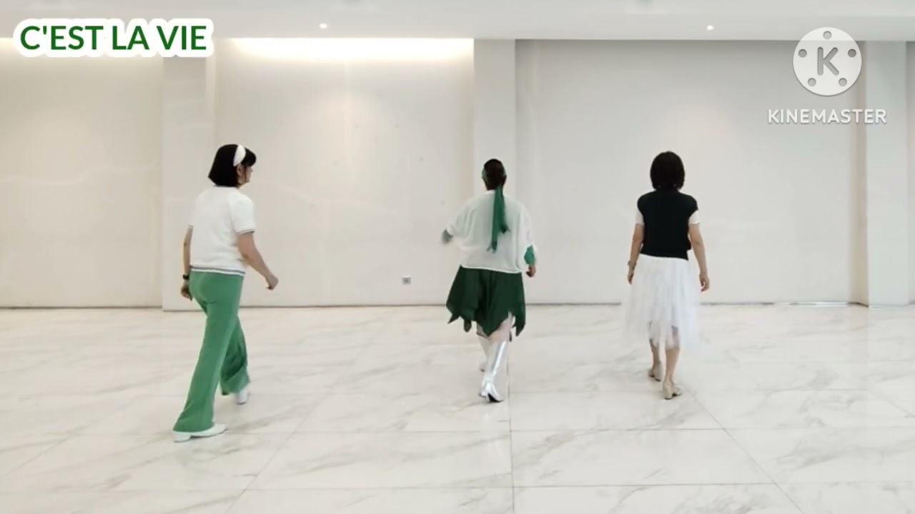 C'EST LA VIE || Line Dance || Hantos Djay - Balli || Beginner || Demo by Yenny Nianta & Rosella LD