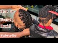 Simple French Braid Tutorial on Short Tapered Locs