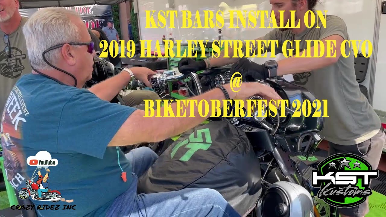 KST BARS INSTALL ON 2019 HARLEY STREET GLIDE CVO BIKETOBERFEST YouTube