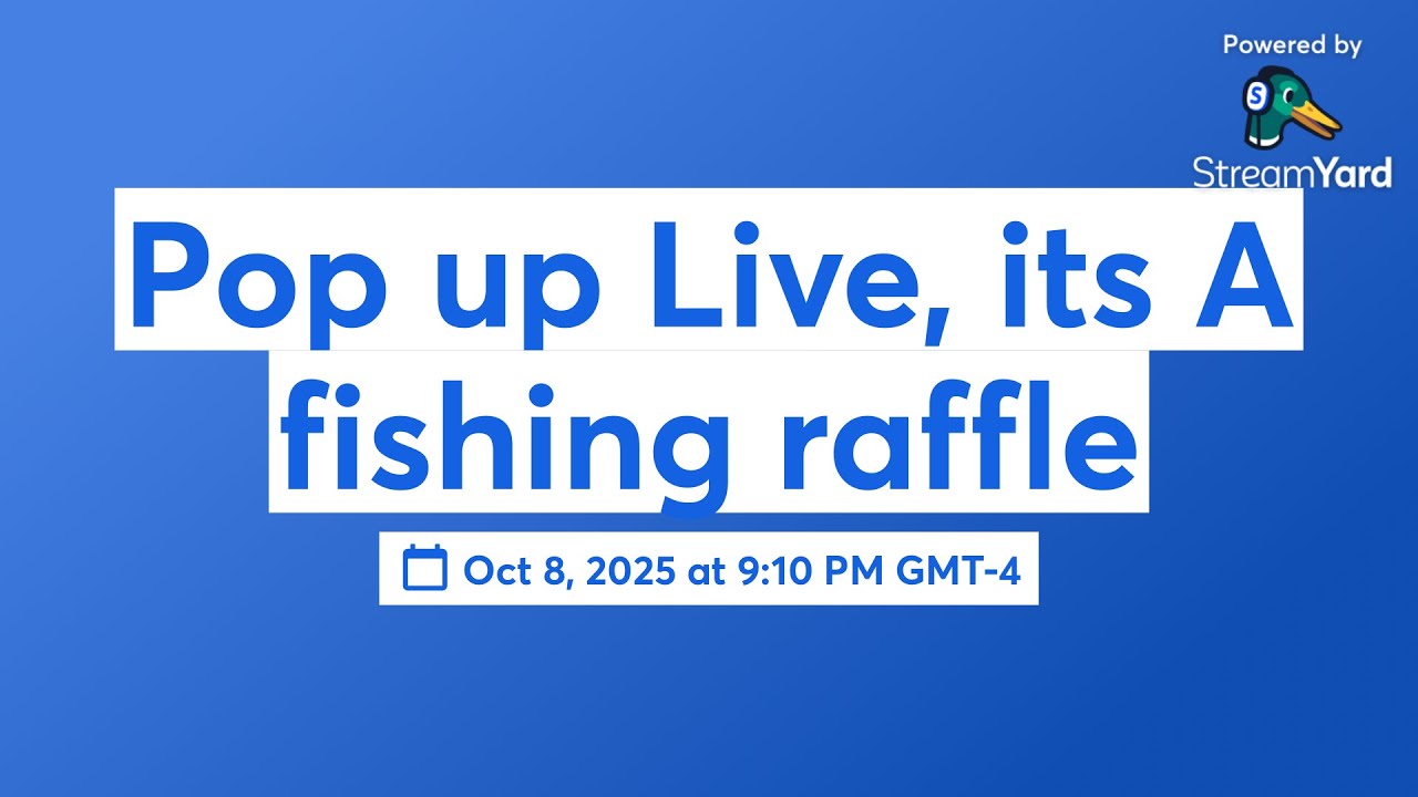Australia Fish Raffle Pop up Live, its A fishing raffle - YouTube