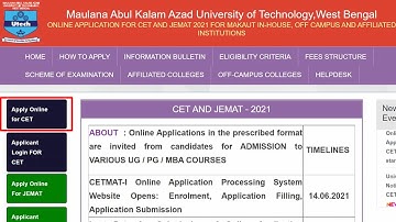 How to apply for CET 2021 ? MAKAUT CET 2021 Notice | Last Date of CET Application | Syllabus of CET