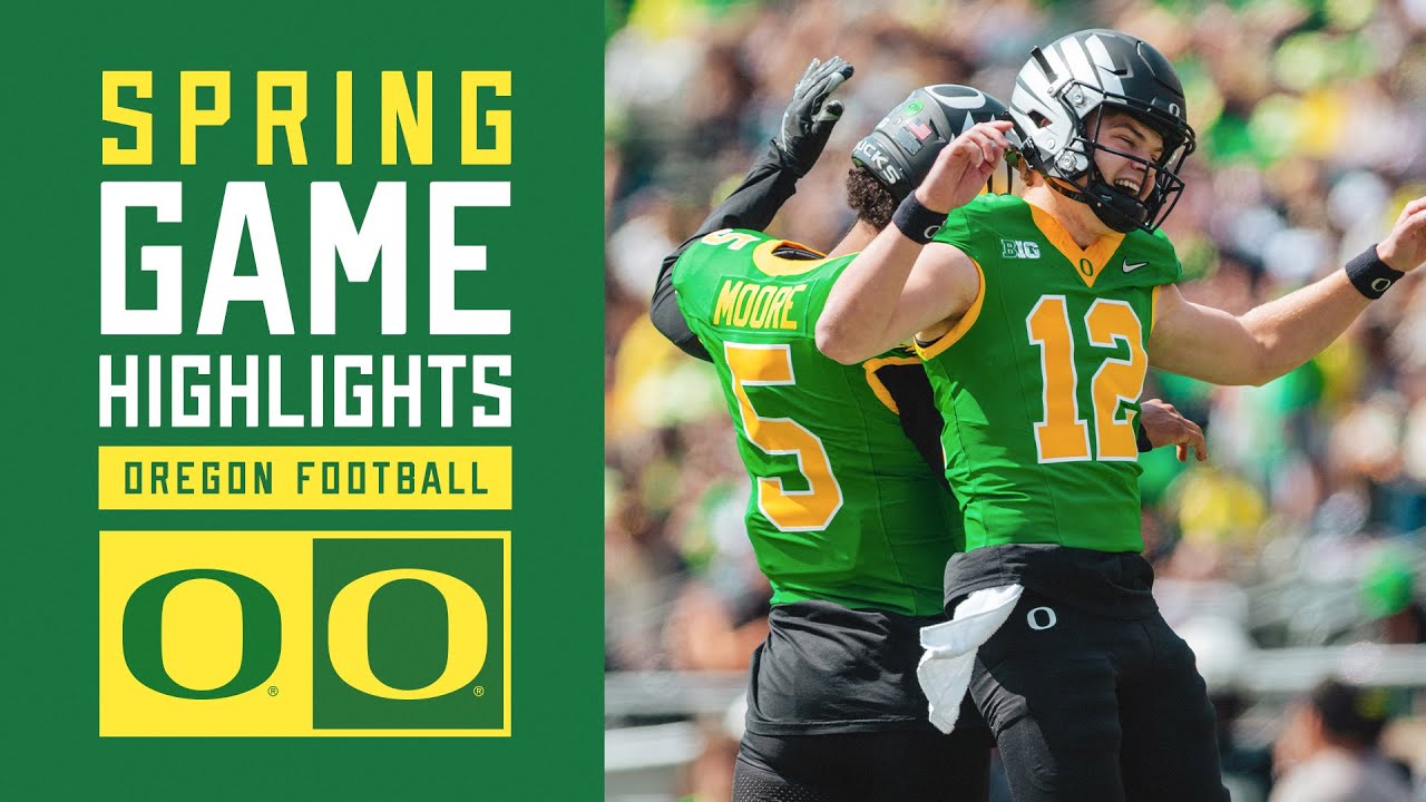 2025 Oregon Football Spring Game HIGHLIGHTS 2025 YouTube 
