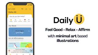 DailyU.app - Art of Affirmations Calm Music and Social Journaling screenshot 1