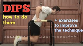 DIPS TUTORIAL: How to learn your first Dips and correct the execution!