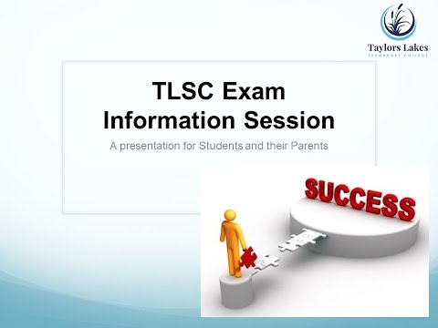 TLSC Exam Information Session 24 May 2021